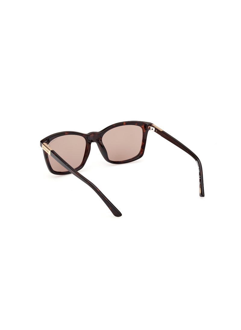 SKECHERS Women's Square Shape  Sunglasses SE636052H54 Lens Size: 54 Millimeter - Dark Havana - Image 5